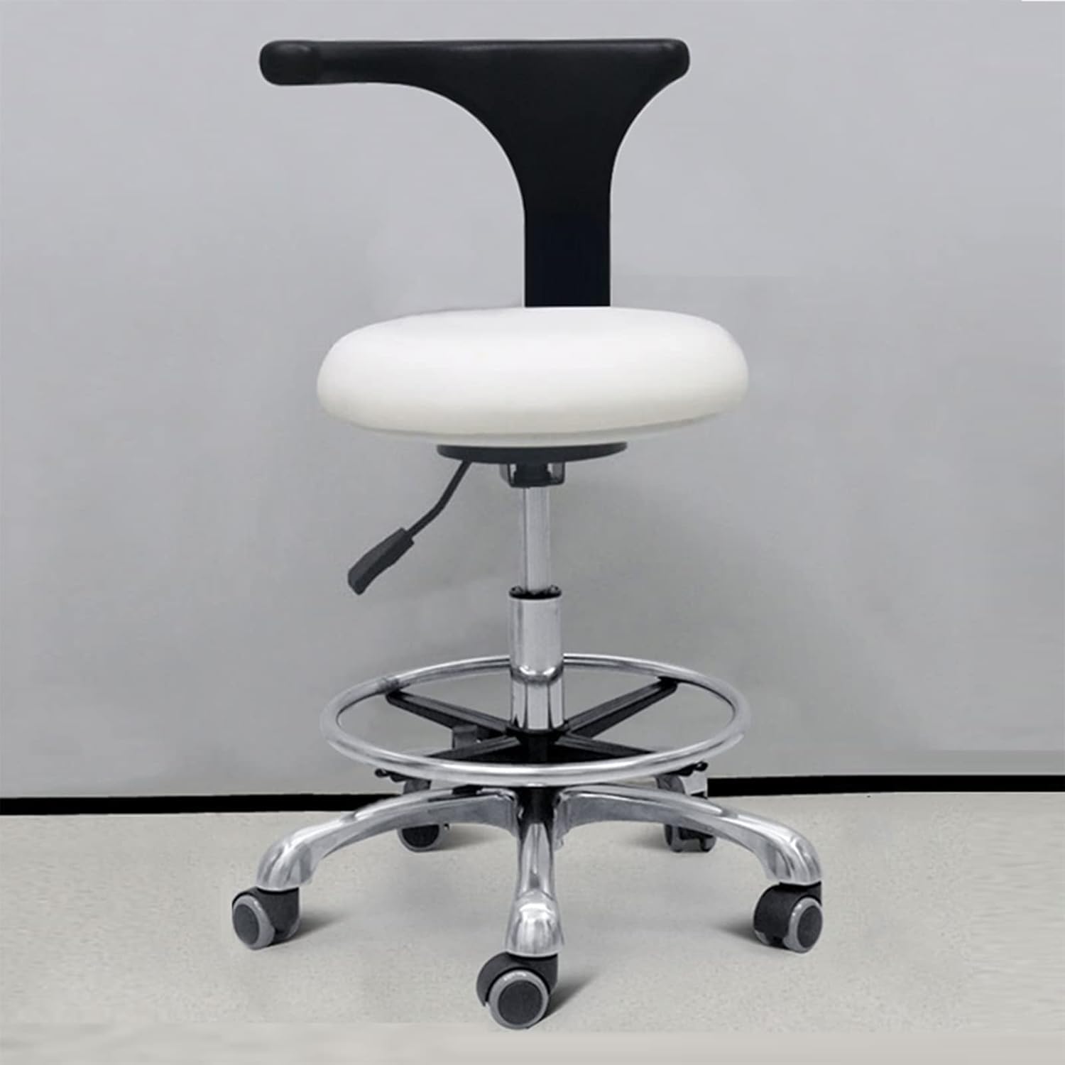 Tabouret d'assistant dentaire – Design ergonomique avec rotation à 360 degrés, hauteur réglable pour plus de confort dans les cliniques dentaires
