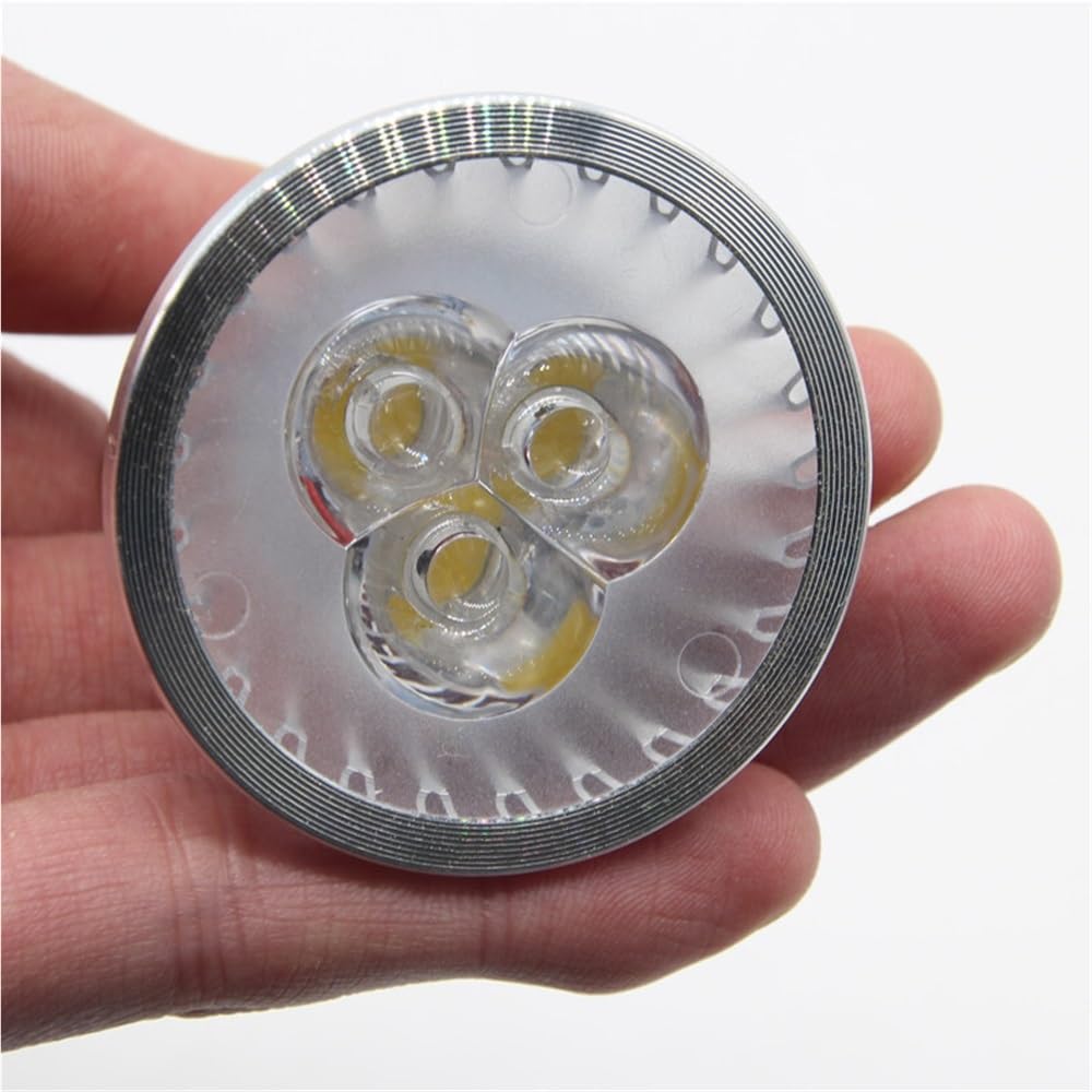 Illuminazione KJXP, Confezione da 10, Faretto LED GU10/GU5.3/E27/E14 AC220V 3W/4W/5W Lampadina LED dimmerabile(Giallo,GU10 5W)