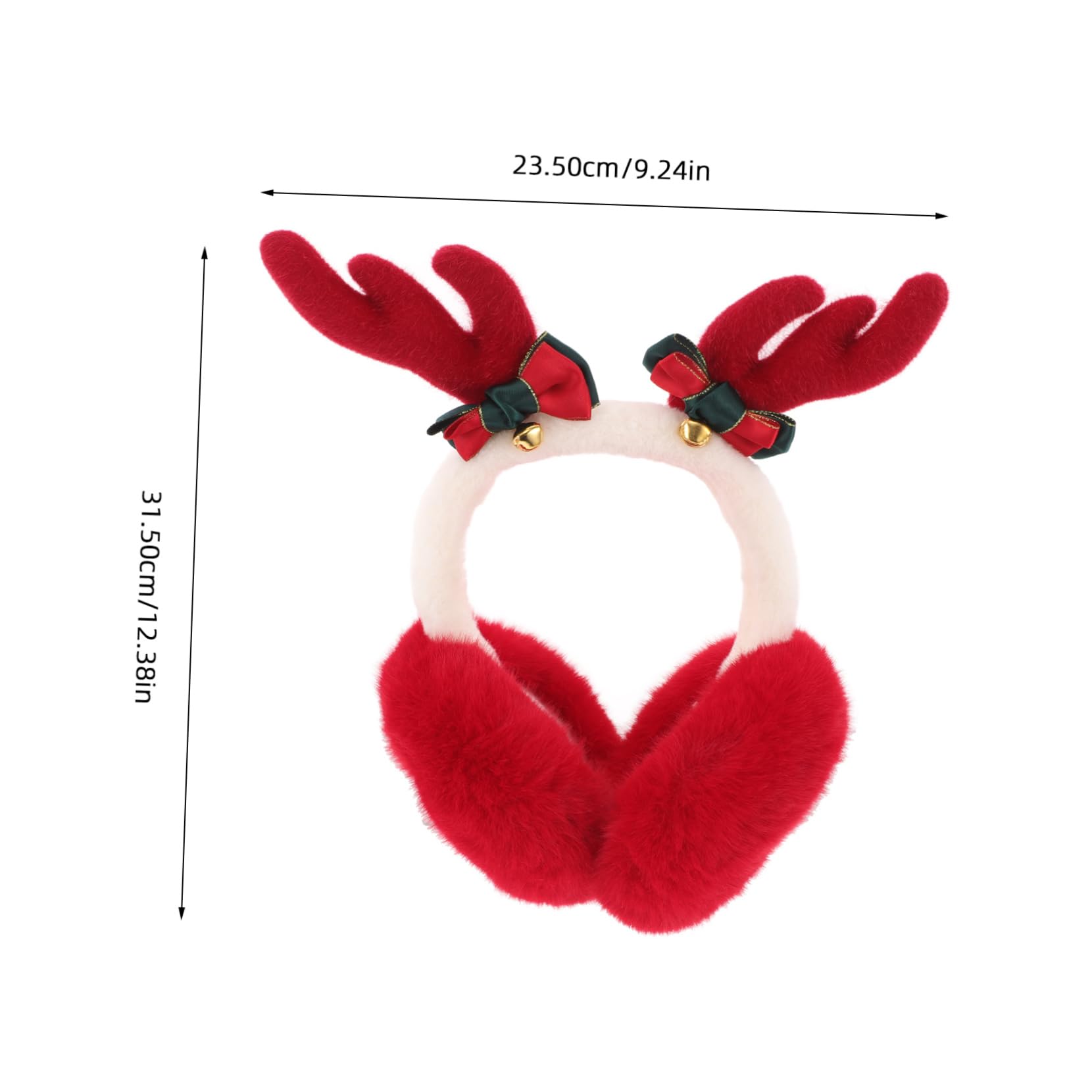 Ipetboom Christmas Ear Warmer for Women Soft Furry Ear Muffs for Ladies Boys and Girls Adults
