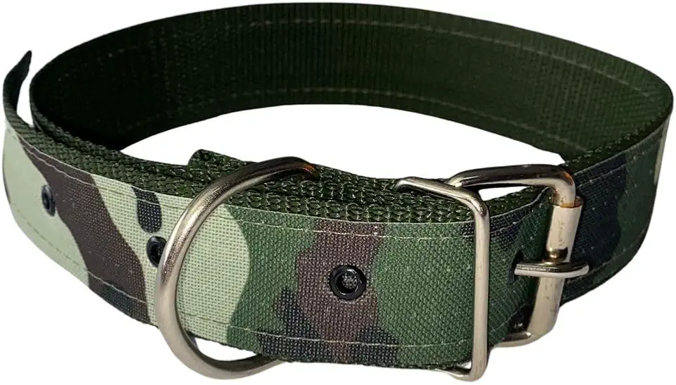 Coleira para Cachorros Grandes Camuflada Militar