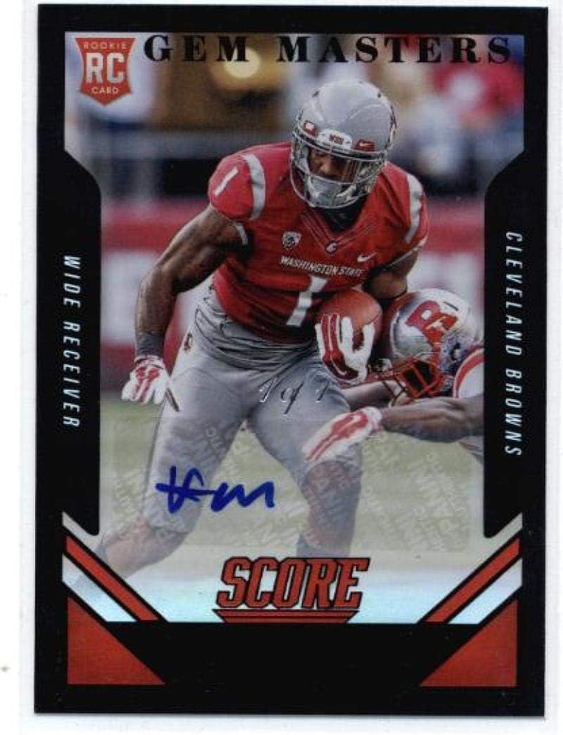 2015 Panini Score Rookie Signatures Gem Masters #411 Vince Mayle Browns NFL Football Card (RC - Rookie Card) (Autographed) /1 NM-MT