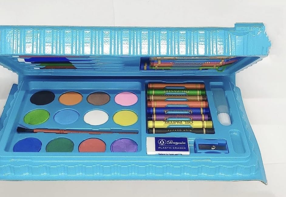 Returngifts - Pack of 6 colouring Kits | Best Birthday return gifts for Kids party. For age 3 4 5 6 7 8+ years old | Each kit has 42 pieces. Best Return Gifts ideas for kanjak kanya pujan in Bulk 1