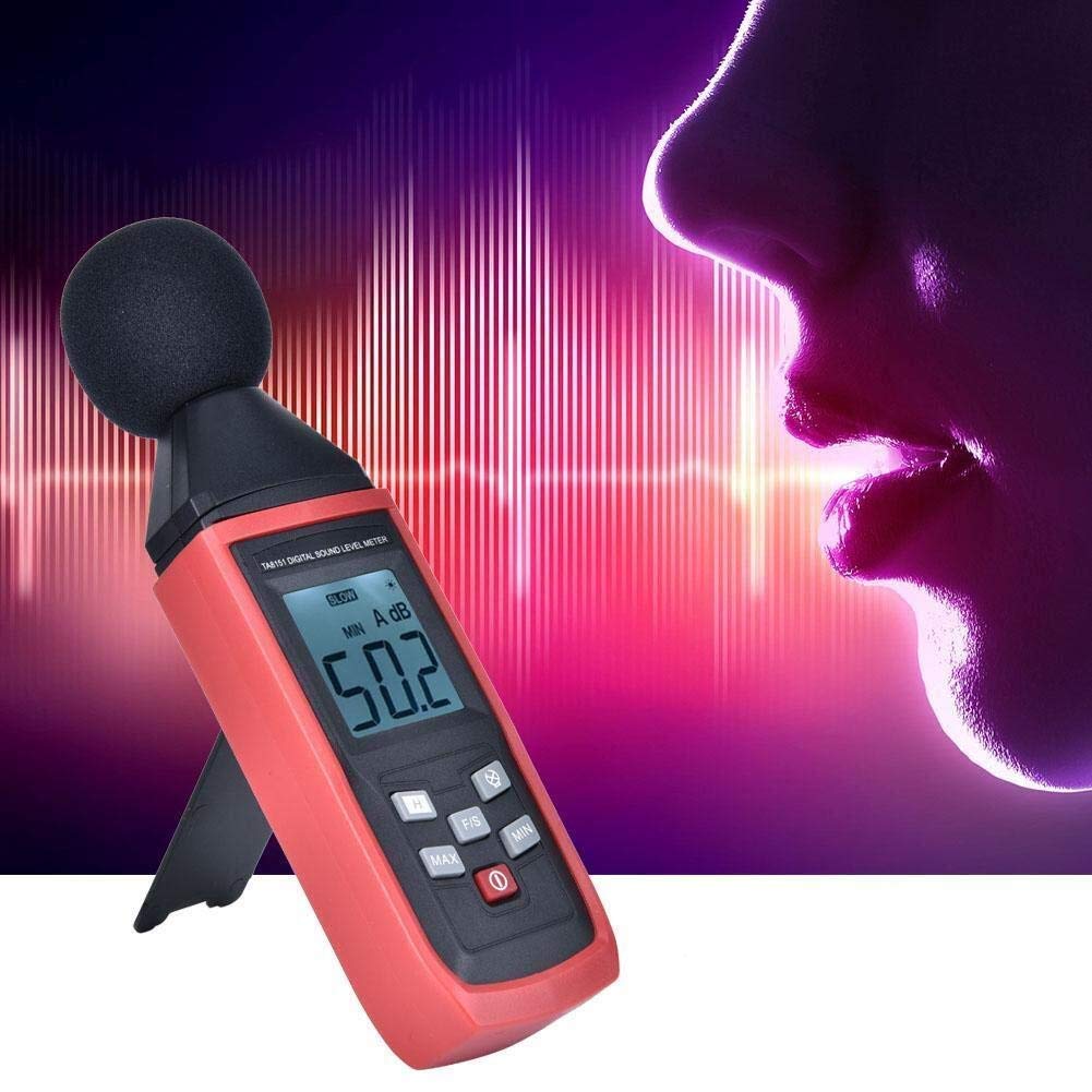 WJJ hsj Decibel Sound Level Meter-Einstellschalter digitaler Rausch-Tester-LCD-Display mit Messung 30 bis 130 dB for die Industrie Prüfung