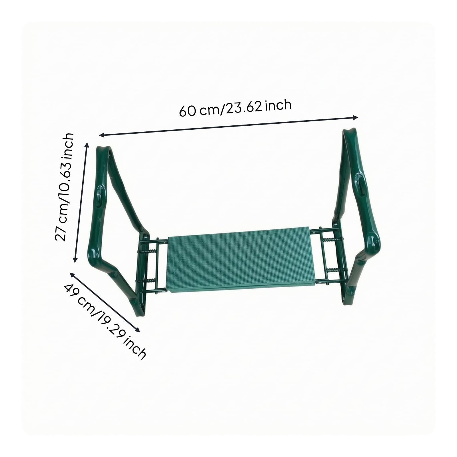Klappbare Gartenkniebank mit Sitz klappbar Gartenknieter mit Aufbewahrungstasche faltbar klappbare Garten-Kniebank für Unkrautjäten, Pflanzen
