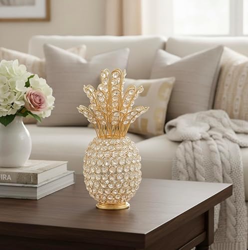 Miniatura 8 de Modern Day Accents 5707 Piña Cristal Piña Dorada, decoración del hogar, decoración de cocina, decoración de entrada, decoración de piña, regalos de