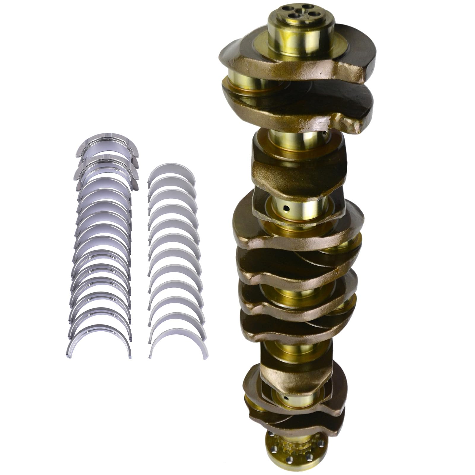 Vilebrequin avec paliers principaux et de bielle 11217799970 11217809375 Compatible avec N57D30 Série 7 F01 730D/735D Série 5 F10 530D Série 3 F30 330D/335D X6 3.0D/3.5D