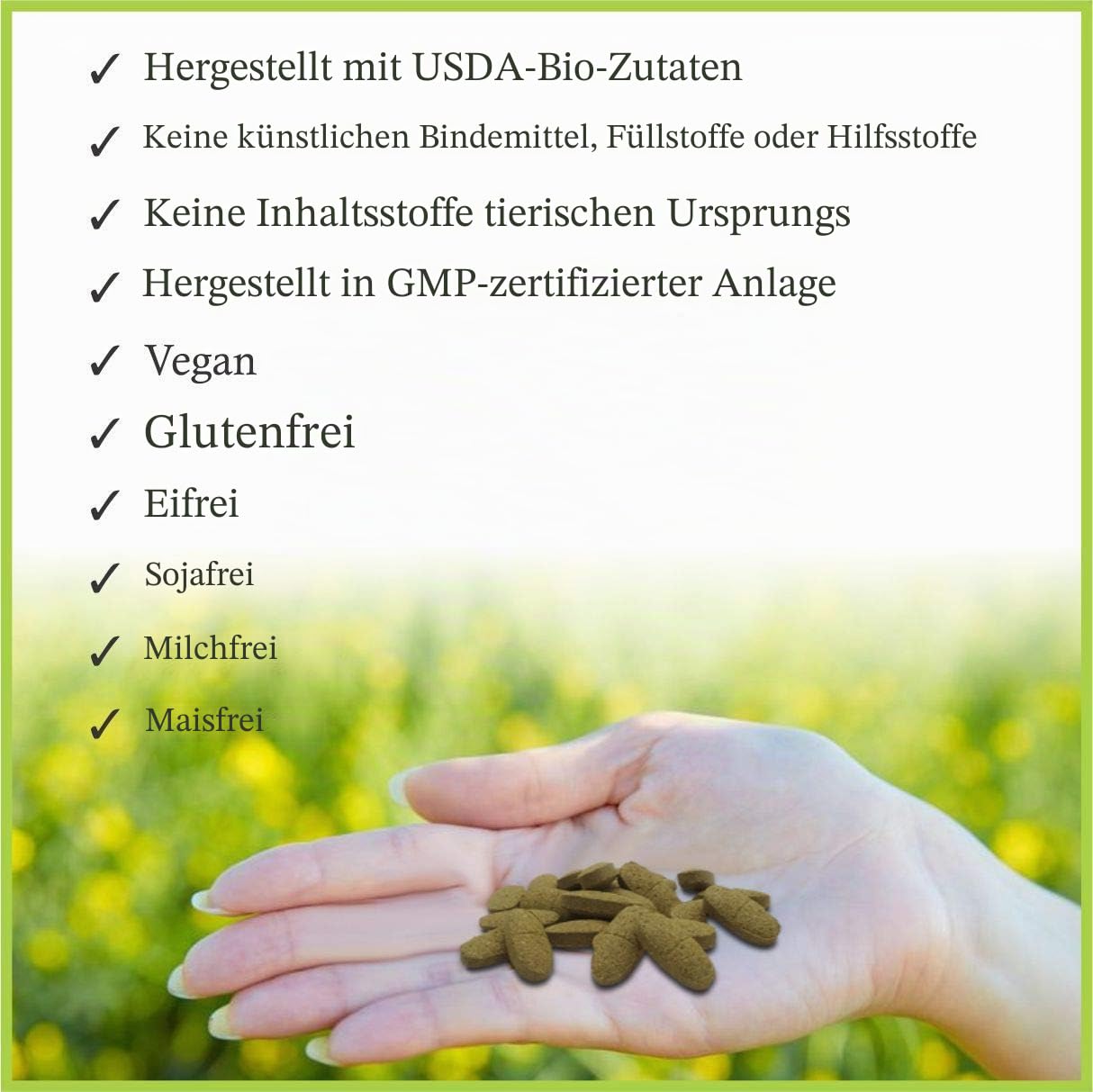 Tulsi/Holy Basilikum-Kapseln (Ocimum Sanctum) – 750 mg, 150 Stück | Atemwegs-Wellness