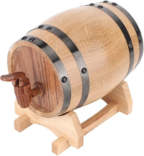 Barril de envejecimiento de roble, mini barril de vino portátil de madera de roble para el hogar, equipo de elaboración de cerveza casera para tu