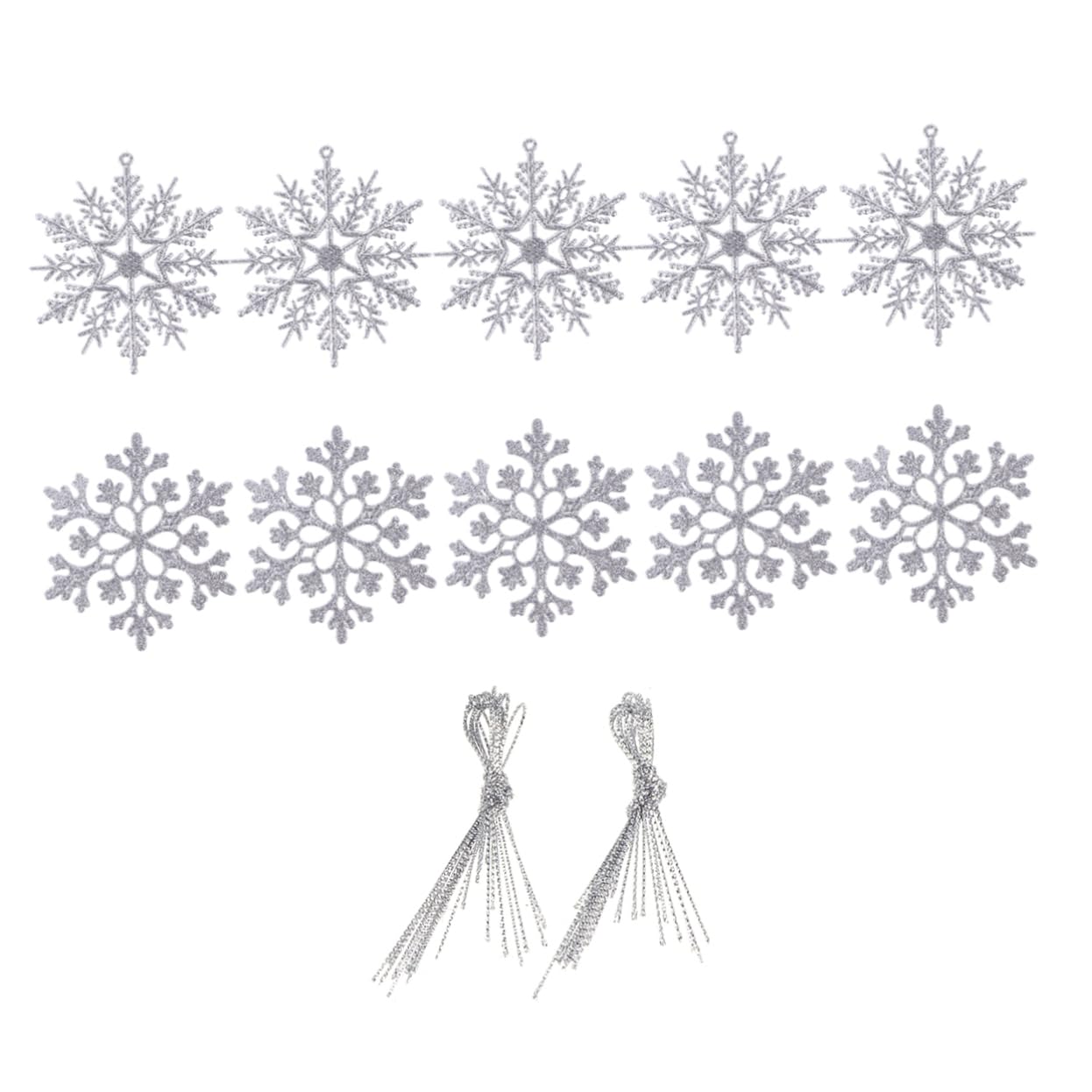 Amosfun 3 Sätze Weihnachtsschneeflocken Schneeflocke Weihnachtsbaumschmuck Weihnachtsfeier Liefert Dekorationen Weihnachtsdeko Christbaumanhänger Schneeflocke Aus Plastik Stück * 3