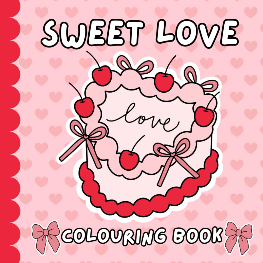 Cute Bold & Easy Valentine’s Day Colouring Book: Love, Hearts & Stress-Relief Designs for Kids and Adults: Easy-to-Colour Valentine Designs for Stress Relief and Relaxation
