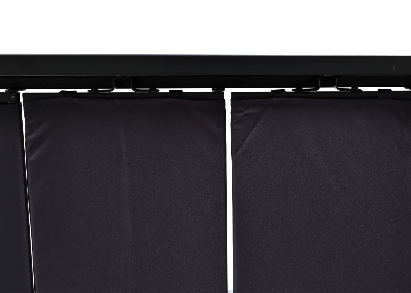 Pergola HWC-L40, pawilon ogrodowy, zadaszenie tarasu, 8 cm, aluminiowa rama, materiał/tkanina, 3 x 4 m, antracyt