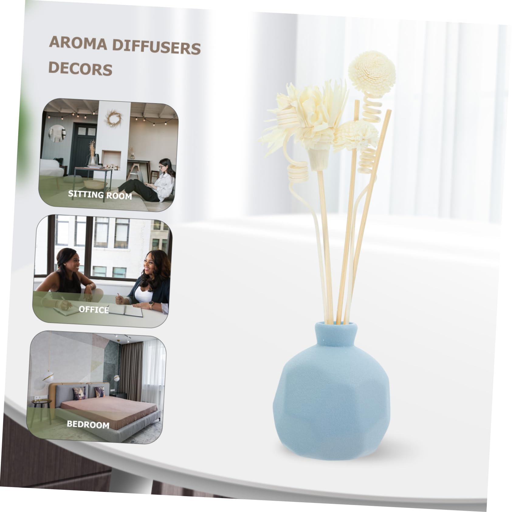 STOBAZA 1set Flower Diffuser Sticks Natural Dried Flower Design Decor for for Fragrance Diffusers Your Living Space