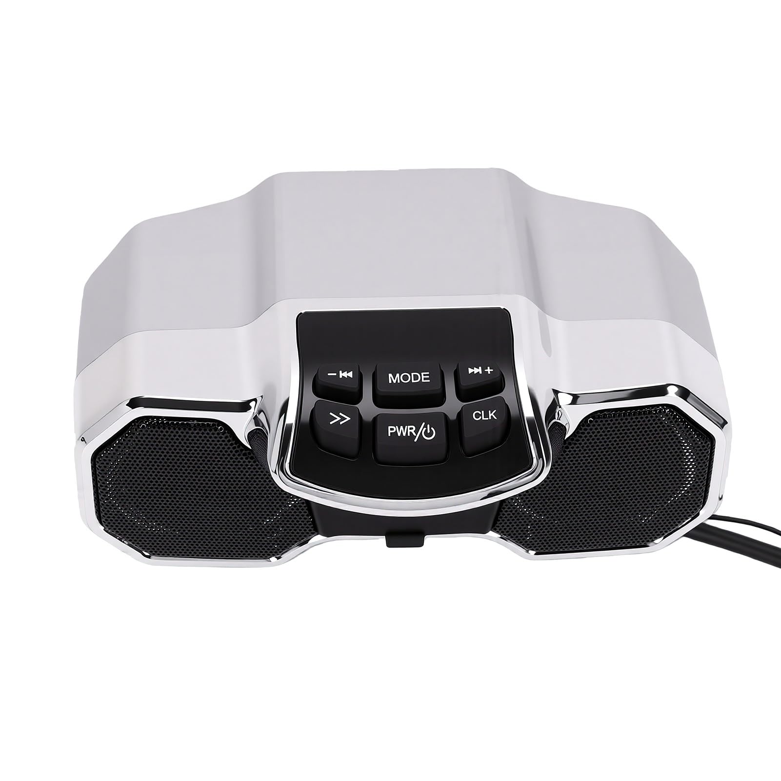 POENVFPO Motocyklowy Głośnik Bluetooth, Wodoodporny Subwoofer z Odtwarzaniem MP3 USB na kierownicę