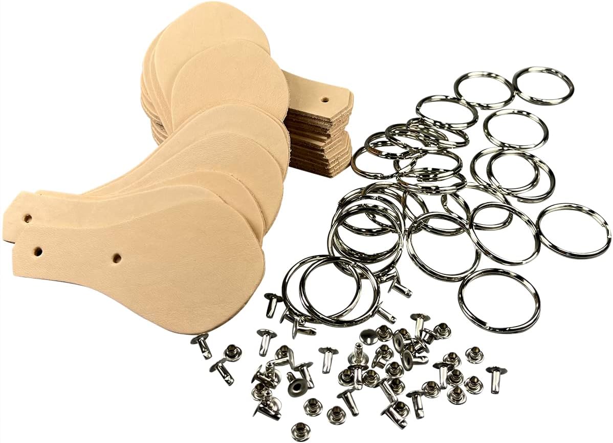 Zelikovitz Leathers Key Fob Leathercraft Kit 1, 10 and 25-Pack (10)