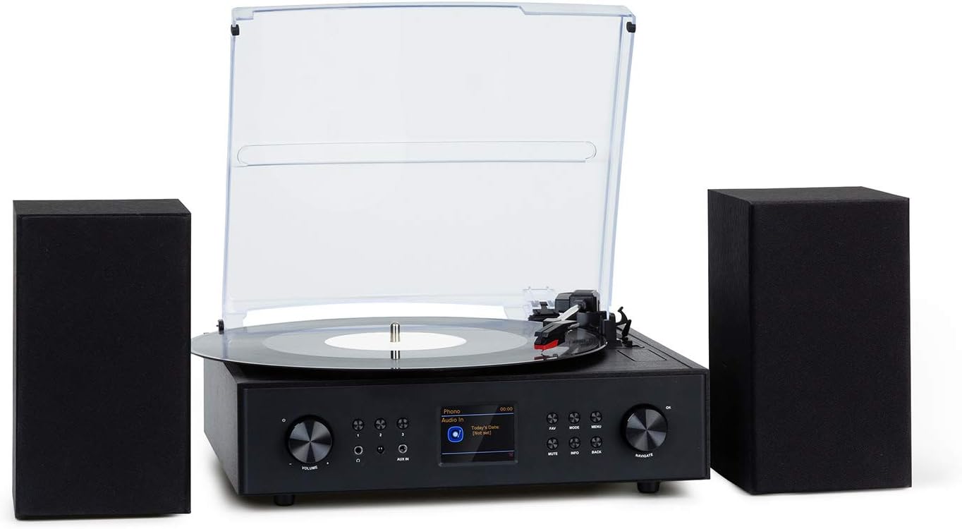 giradischi usb con piastra a cassette