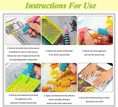 Gnome Truck Diamond Painting Kits,5D Diamond Painting Kits For Adults Kids Diy Diamond Art Kits Full Round Drill Diamond Dots Painting With Diamonds Gem Art And Crafts Flower Home Wall Decor 12X12Inch #TOP7