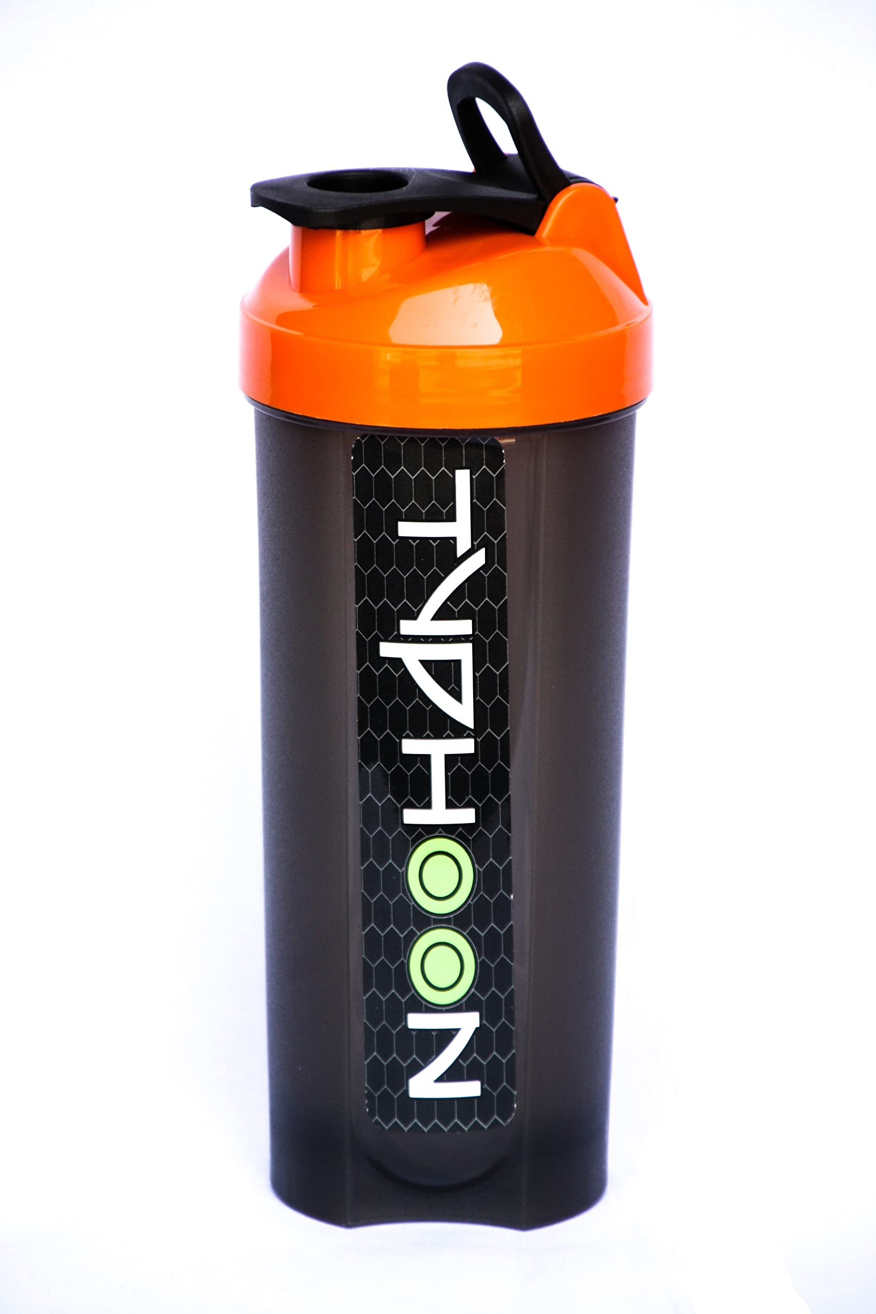 Kainoz BPA Free Material and Leakproof Typhoon Protein Shaker Supplement Sipper Bottle for Gym Exercise & Sports (Red, 700ml)