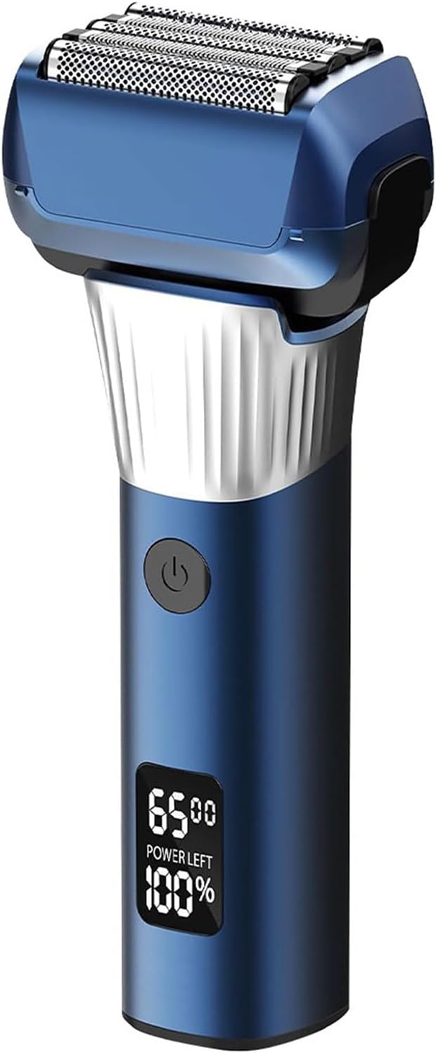 Small Men Electric Shaver Rechargeable Small Shaving Machine ABS Texture Suitable for Easy Travel and Quick Shaves Rechargeable Travel Friendly Trimmer Men Grooming Tool with Digital Screen