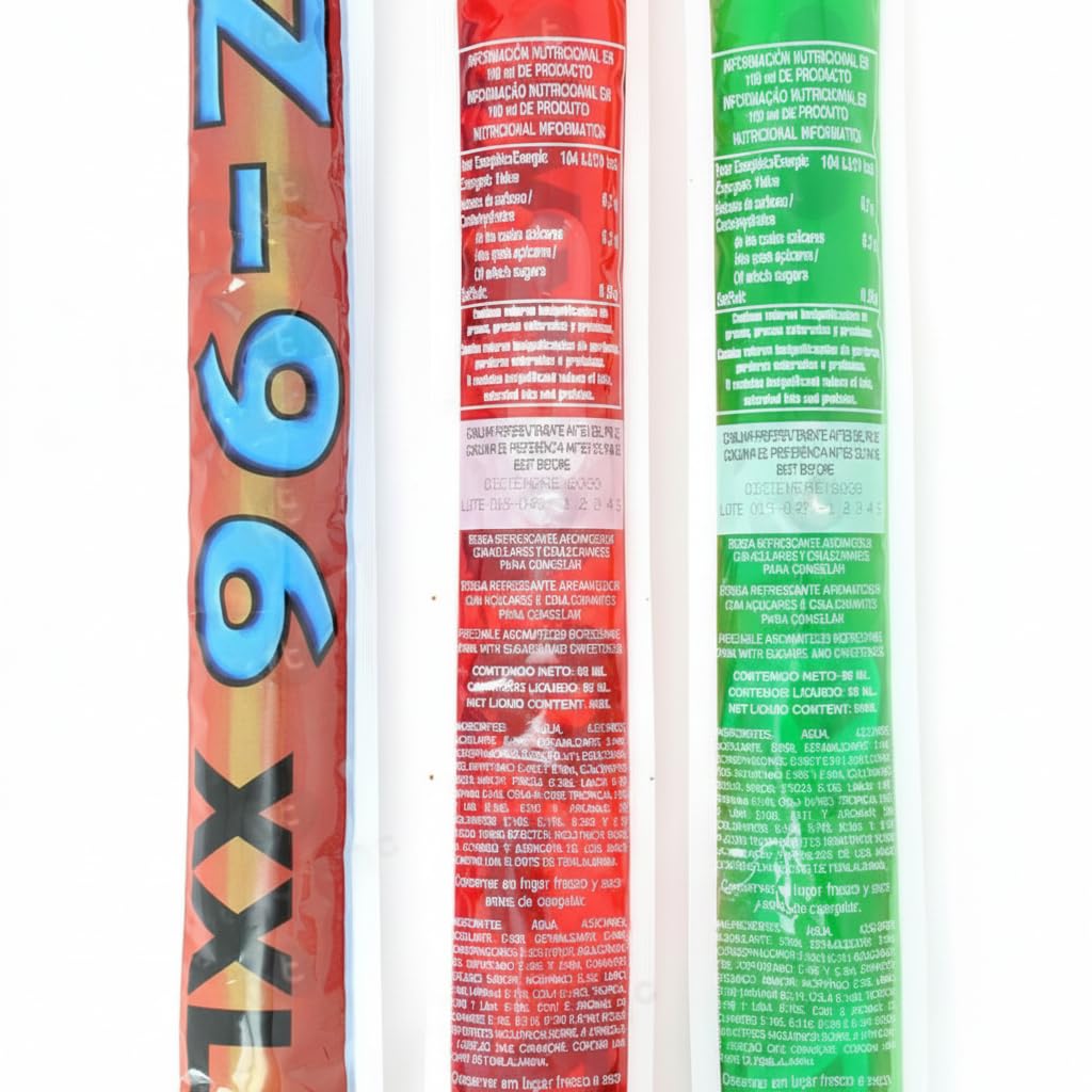 Polos Refrescantes Zamba XXL Z-94 Surtidos Caja 60 Polos Gran Tamaño Helados Variados Sabores Frutales