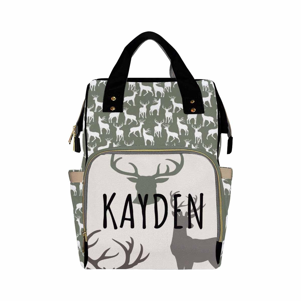 Faroishta Personalized Diaper Bag with Name or Face, Monogram Nappy Backpack with Thermal Pockets for Adults Kids, Large Capacity Waterproof Diaper