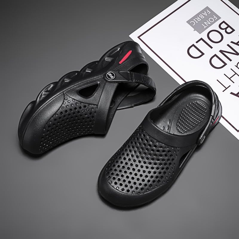 Image of SECHRITE Clogs for Men Slip on Rubber Clogs Summer Water Shoes Gardening Shoes