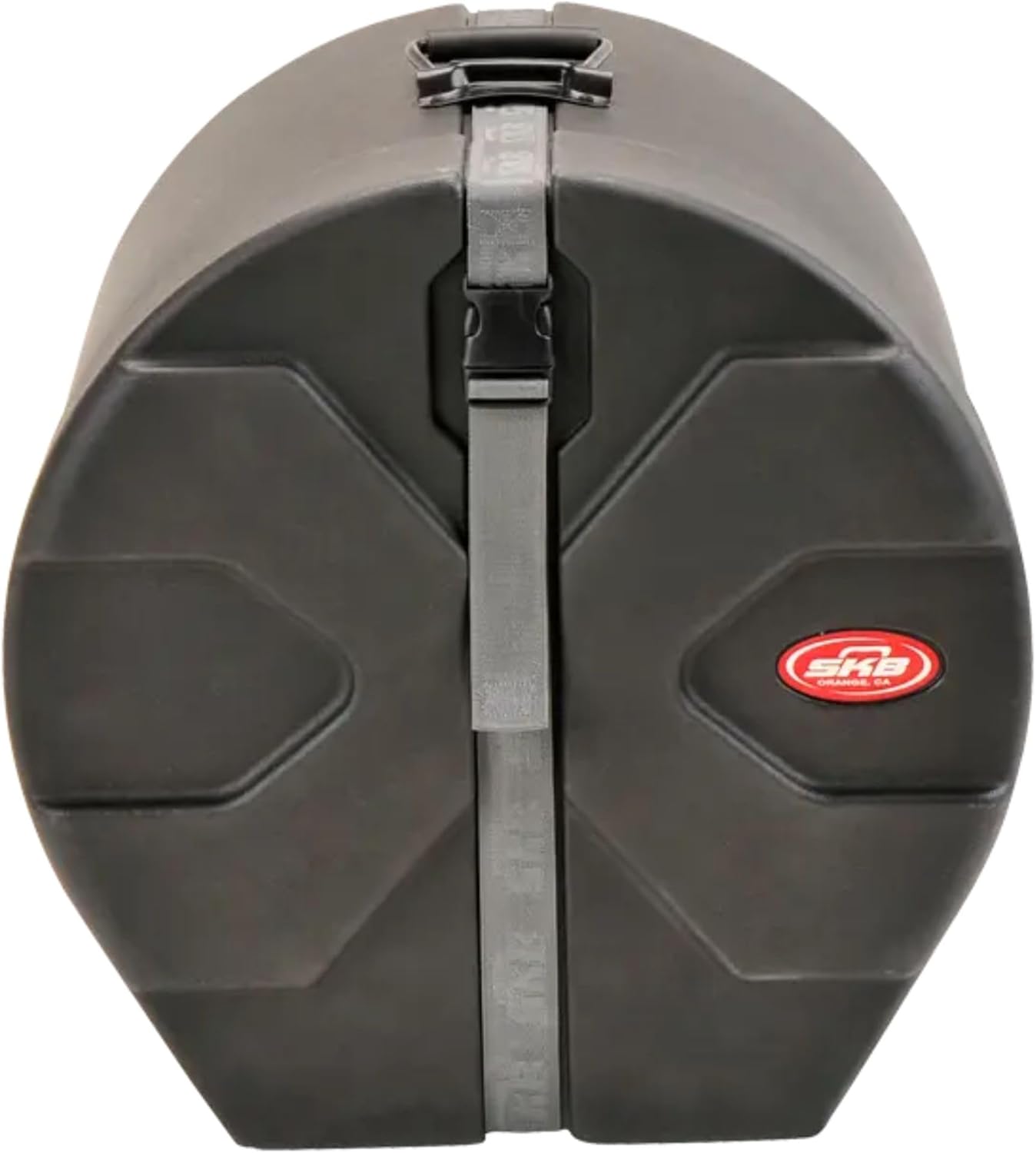 SKB 12" x 14" Tom Case with Padded Interior, D-Shaped Drum Design, and Molded in Feet for Upright Positioning and Stability, Black