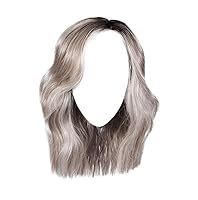 Vista 9 de Raquel Welch Peluca Big Spender Pageboy de longitud al hombro con sofisticadas ondas caídas por Hairuwear, gorra de tamaño medio, color rosa