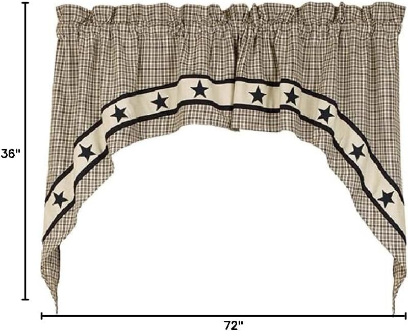 Country House Collection 31152 Farmstead Star Swag, 72-inch Length