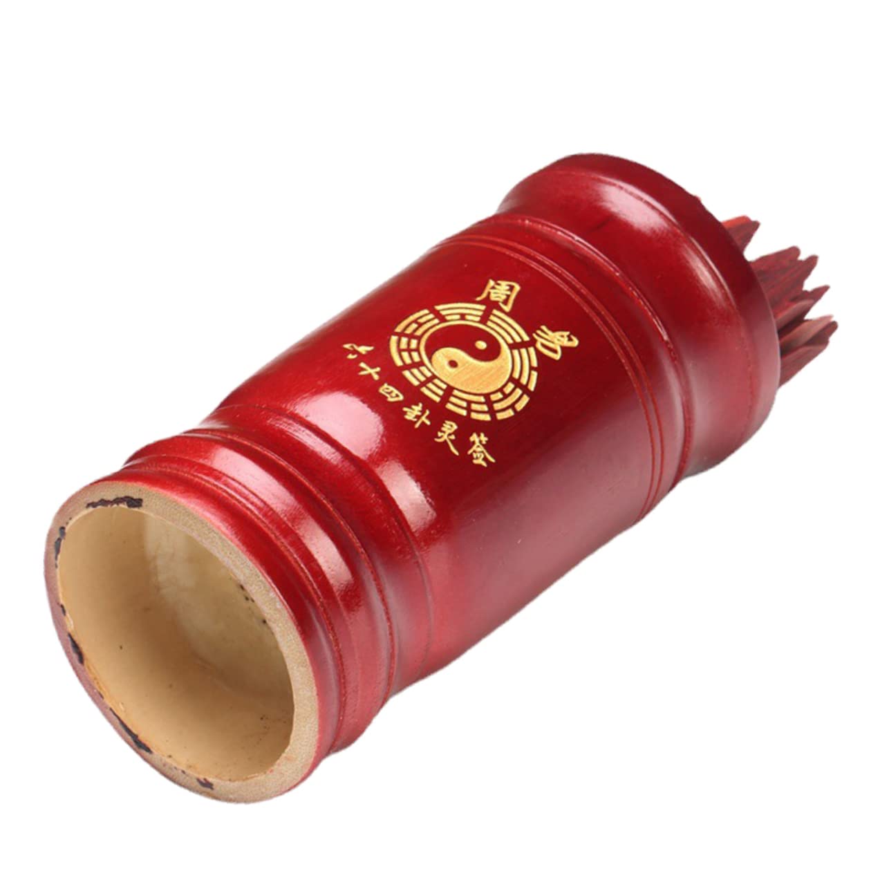 FOYTOKI Chinese Divination Tool Fortune Telling Cups 64 Hexagram Sticks Kit Vintage Divination Prop