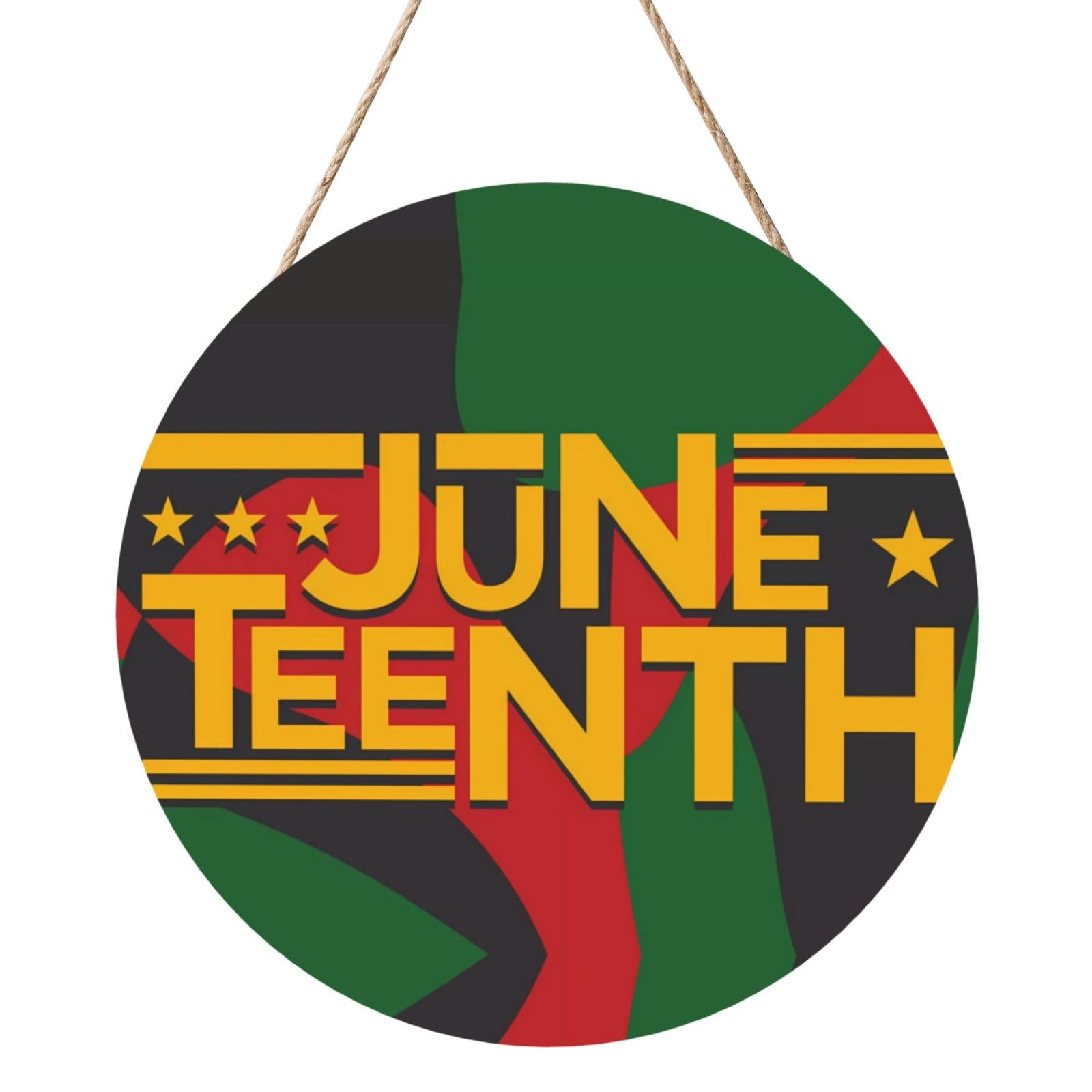 Juneteenth Since 1865 Celebrate Freedom Afican Door Signs Plaques Wood Welcome Sign For Front Door Wall Hanging For Home Farmhouse Office Classroom Party Decoration
