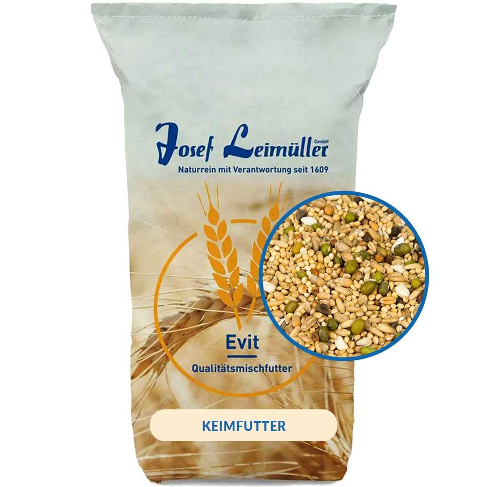 Leimüller Keimfutter Wellensittiche 25kg Vogelfutter Vögel Wildvögel | Artgerechtes Keimfutter für Wellensittiche, aus Österreich, ohne Zusätze, reich an Vitaminen