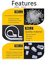Vista 4 de Bigtrans - 300 clips de alambre de plástico de nailon tipo R con tornillos de 1/4 pulgadas, 5/16 pulgadas, 3/8 pulgadas, 1/2 pulgadas, 3/4 pulgadas