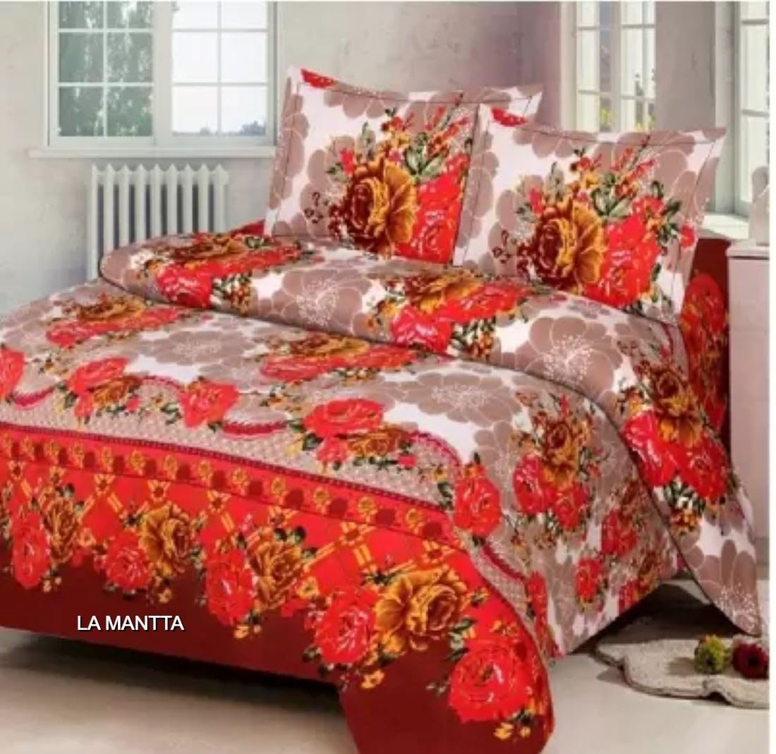 SIYARAM Handloom Industries BEDSHEET for Double Bed with 2 Pillow Covers,Bed Sheet for Bedroom - BZ3 (B0CWVG5SDP) Amazon Price History, Amazon Price Tracker