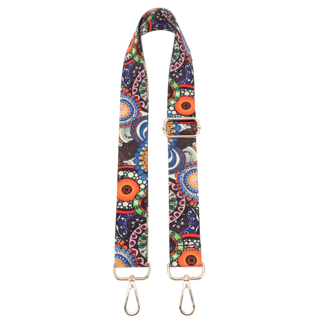 Vaguelly Banjo Strap Vintage Flower Pattern Banjo Belt Adjustable Jacquard Weave Guitar Strap Banjo Shoulder Strap Neck Sling Strap for Banjo Electric Acoustic Guitars Bass