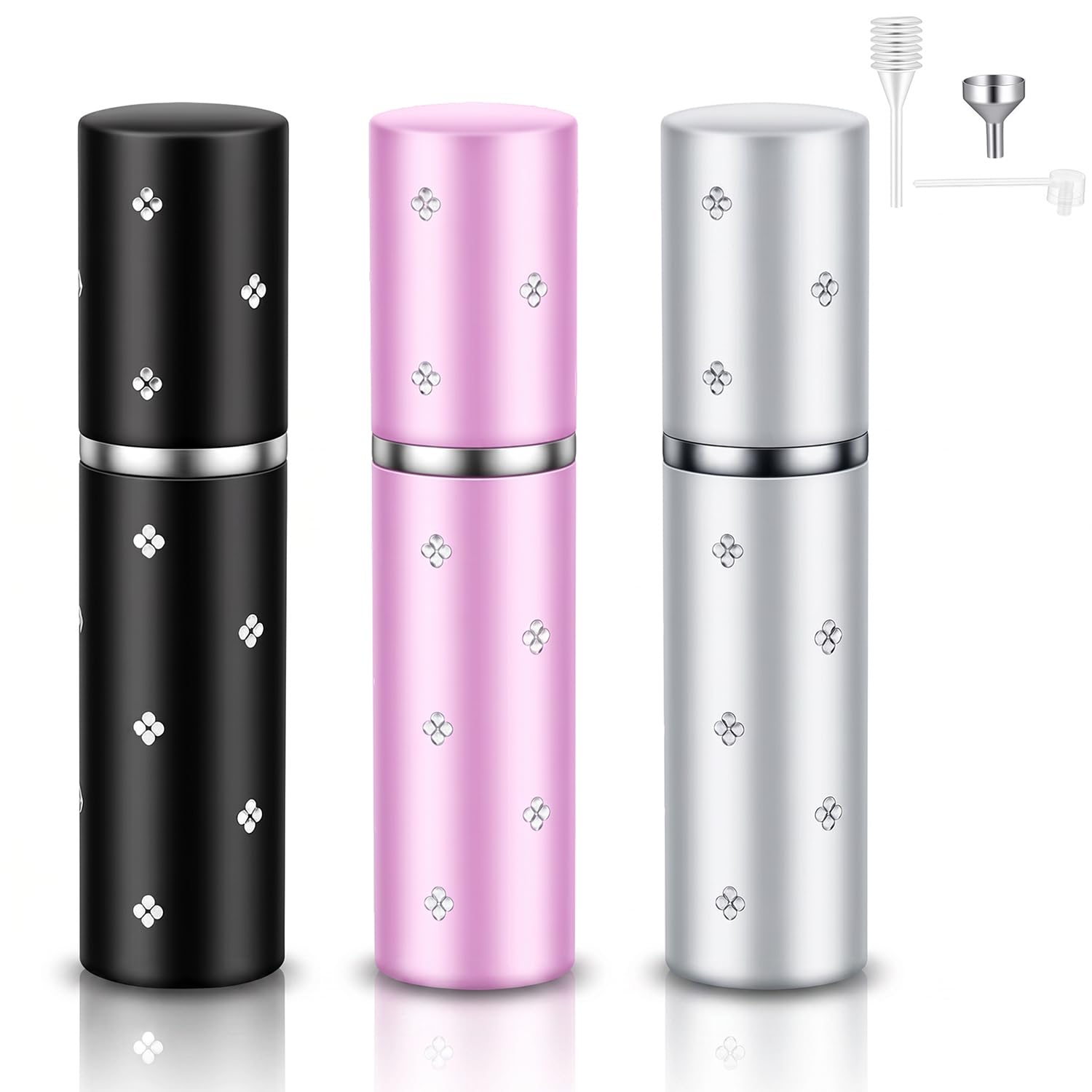 Owill Women's 10Ml Perfume Atomiser Refillable, Portable Travel Perfume Bottle, Mini Empty Spray Bottle Dispenser For And Men, Leakproof Pocket Cologne Atomizer