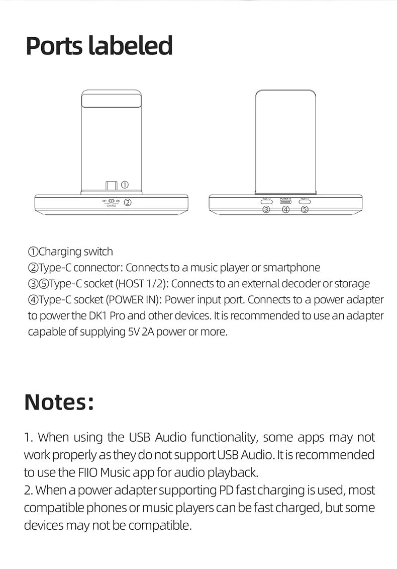 FiiO DK1 Pro Plug & Play USB-C Docking Station universale