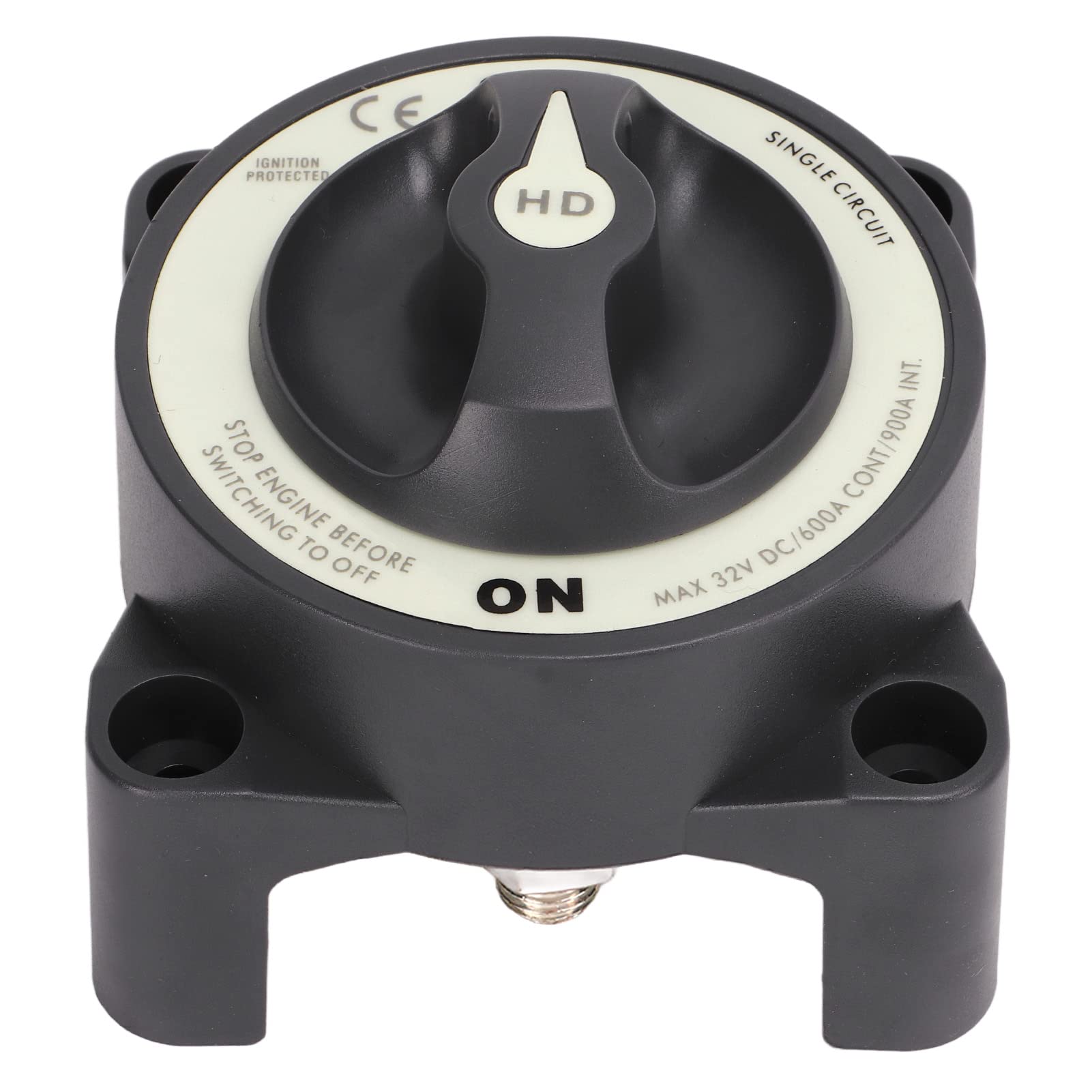 Interrupteur de batterie Marine Master 600 A 32 V Circuit unique ON OFF Interrupteur de coupure d'alimentation pour bateau RV Applicable pour ABS Marine Gris 1 paquet