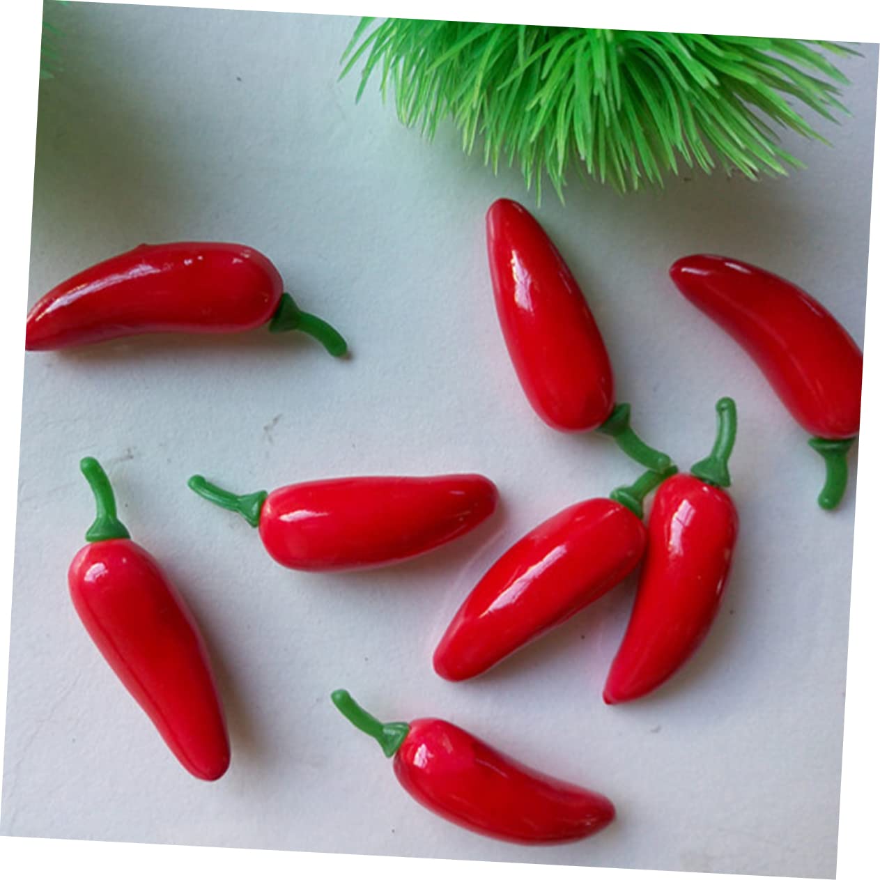 VOSAREA 500pezzi Mini Peperoncini Finti Rossa Di Decorazioni Per Casa e Feste Ornamentali Per Ambienti Rustici e Fotografie
