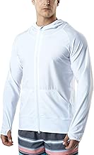 TSLA Men's UPF 50+ Hoodie Zip Front Long Sleeve Shirt Sun-Protection Active Top - coolthings.us