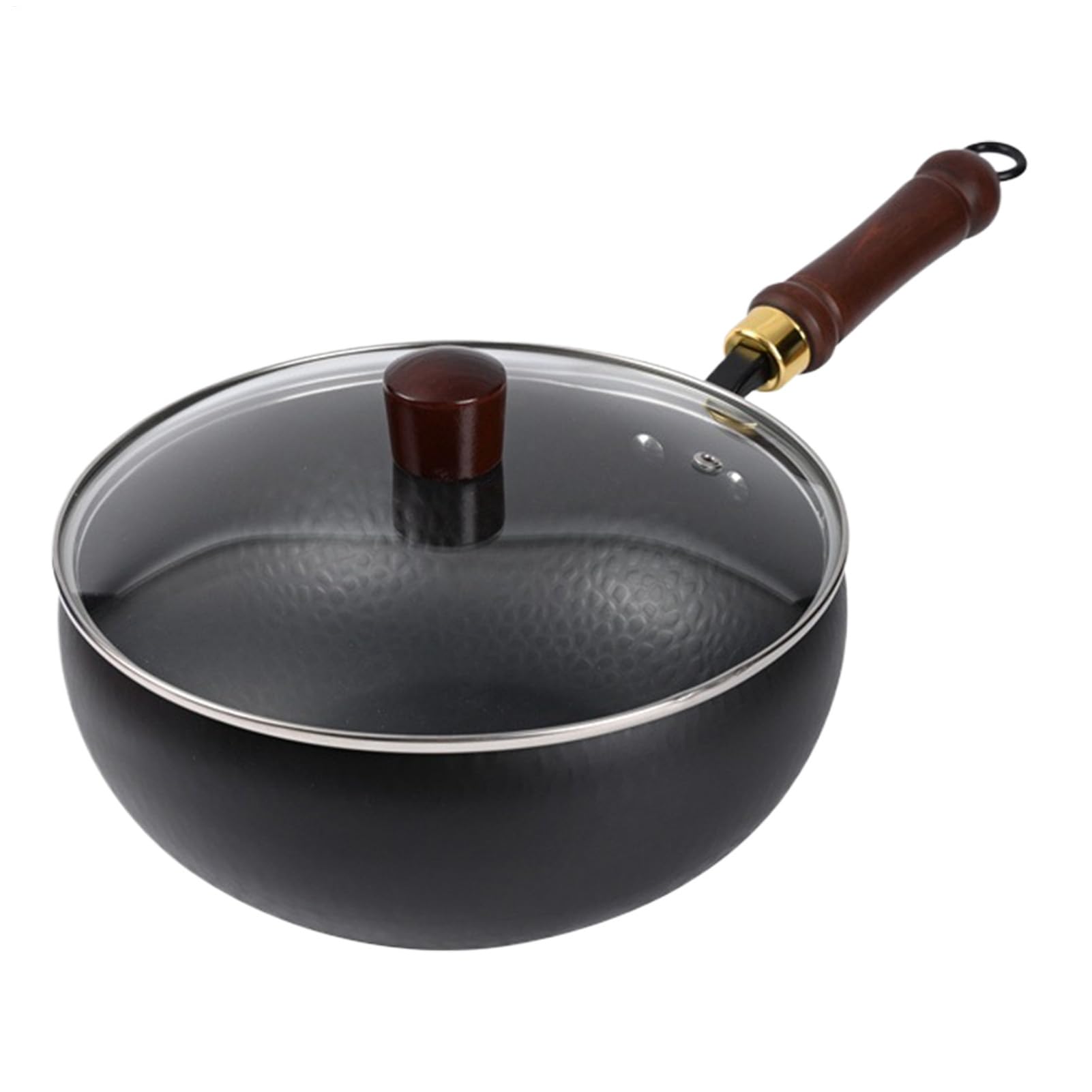 Wok à frire en fer résistant à la chaleur pour cuisson saine sans attacher