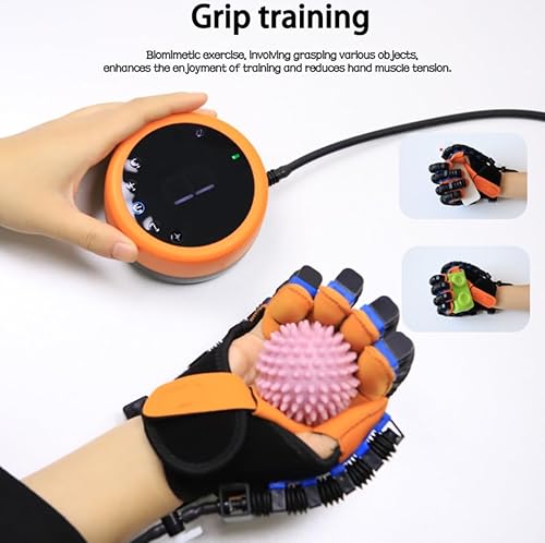 Miniatura 2 de Guantes portátiles del robot del entrenamiento del dedo del golpe hemiplejia entrenador dedo ejercitador de la función de la mano de reparación de