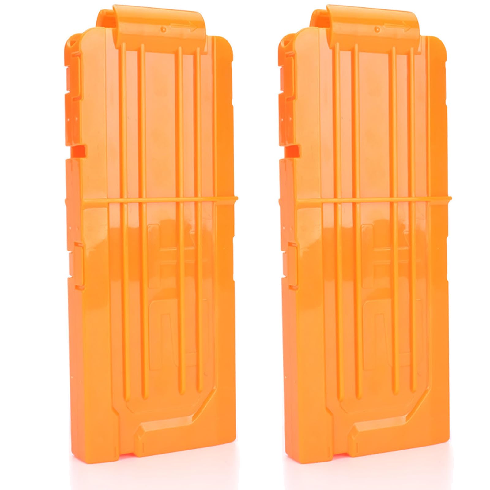 TiGog 2 Pcs Clip Magazines for Nerf N Strike, 12-Dart Clips Magazine, Quick Reload Darts Clip Magazine for Nerf N-Strike Elite Series Toy Rifles, Orange — image 1