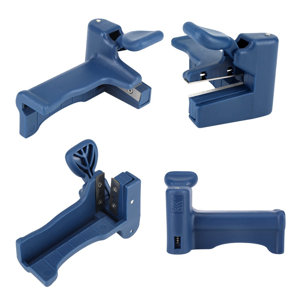 Yosoo Outil de Coupe Bordure Fin avec Lames Poignée Trimmer Tondeuse Machine Fin Coupe Set Manuel Outil de Travail du Bois Meubles Cabinet