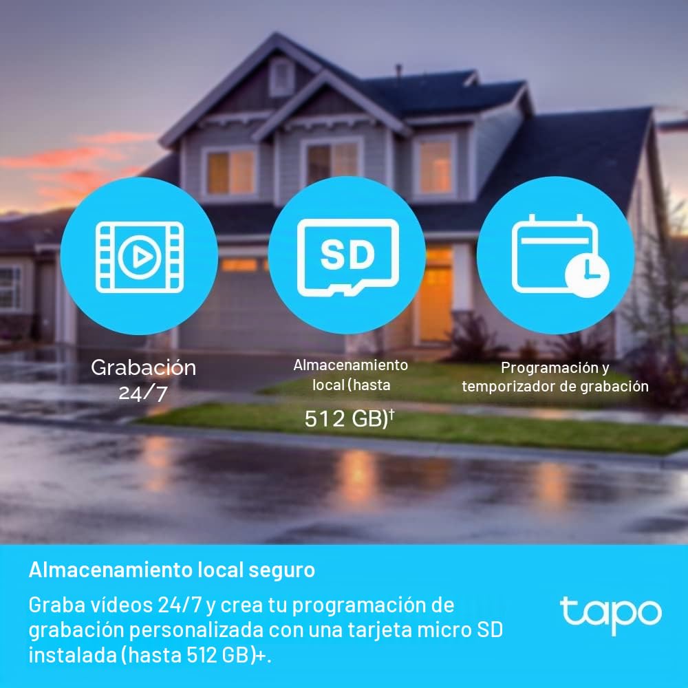 Tapo C500 Almohadilla Cámara de seguridad IP Exterior 1920 x 1080 Pixeles Techo