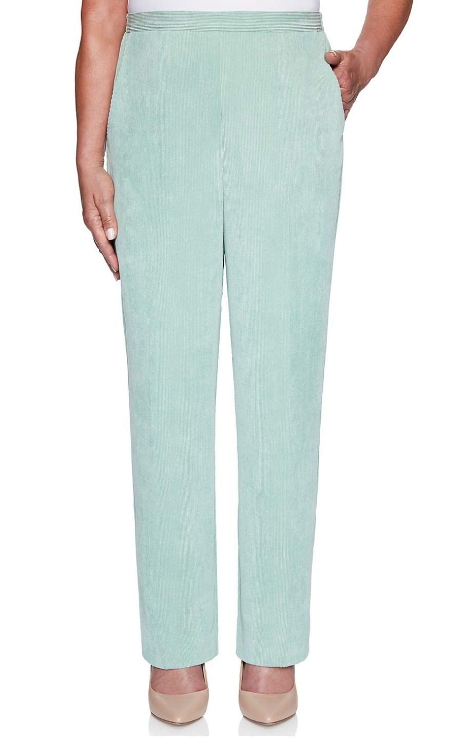 Alfred Dunner Womens Lake Geneva 11 Wale Corduroy Pants - Short Length