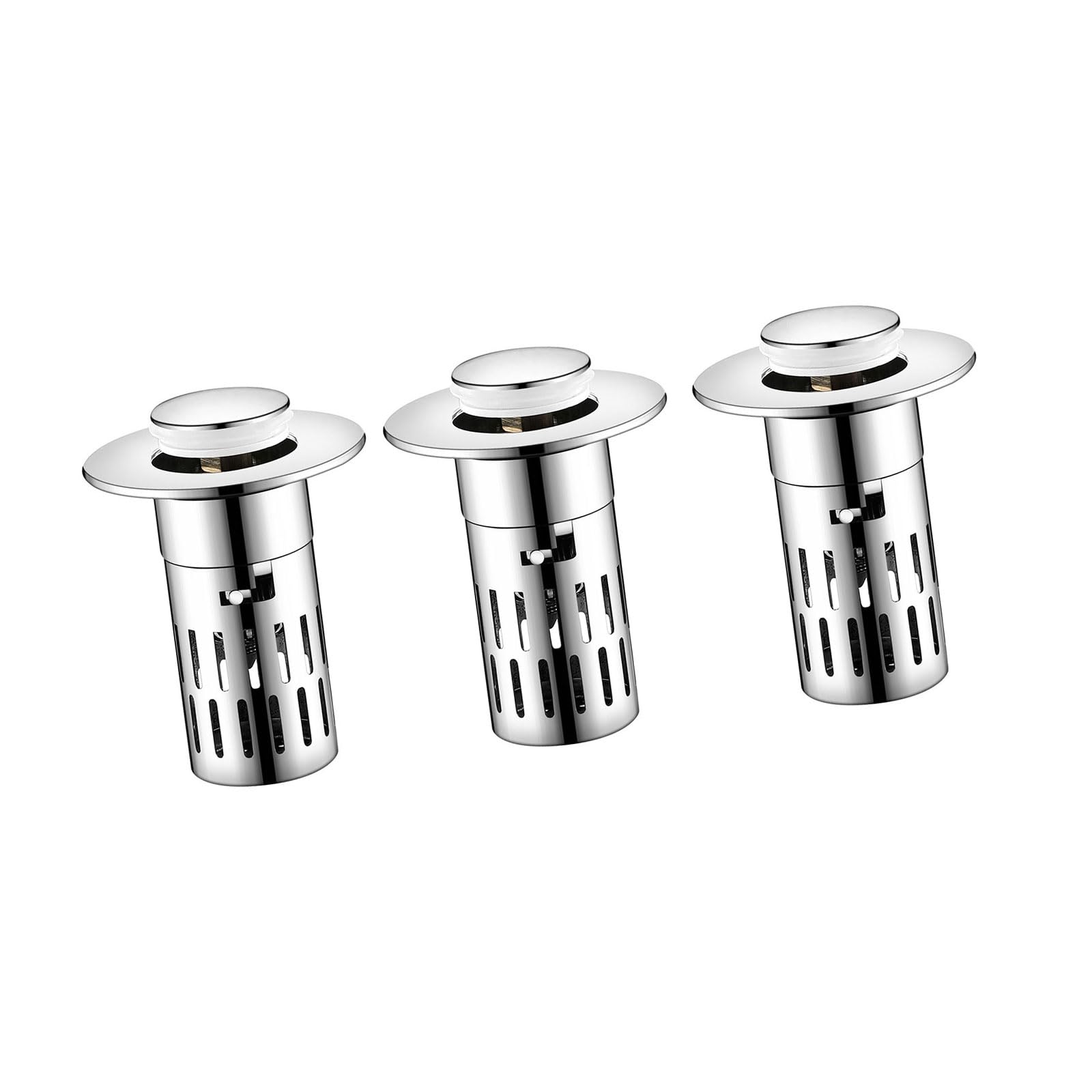 Removable Steel Strainer Basket Hair Catcher Popup Sink Drain Stoppers Bathroom Protectors Upgrades for Bathroom Hair Catcher