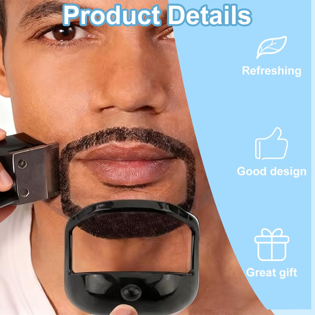Pettini per barba e baffi da uomo 5pc Modelli per Styling Barba, Modelli per Styling Barba, Pizzetto Modello da Barba, Modello per lo Styling Della Barba, Modelli da Barba da Uomo