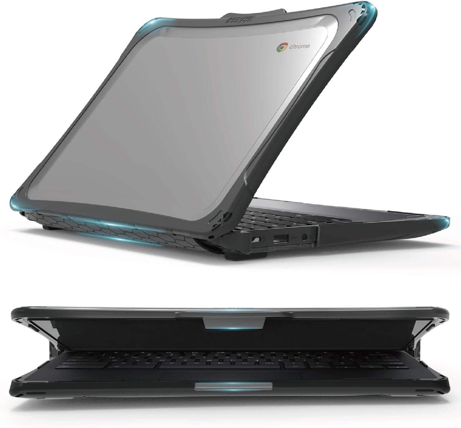 iBenzer Hexpact 360 Case for Lenovo Chromebook 11 inch 100e 100w Gen4, Heavy Duty Snap on Rugged Protective Hard Shell Cover for Education K12 Students, Classrooms, Drop Tested, LNV100E4