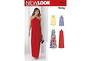 Simplicity New Look Pattern D0611/6372 Misses Halter Dress with Variations