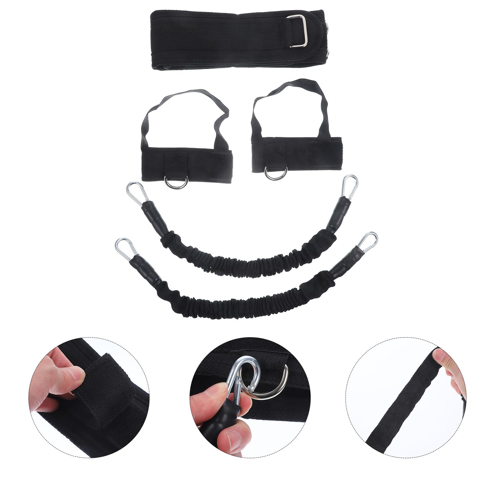 SHERCHPRY Fasce di Resistenza per Allenamento Basket e Pallavolo in Neoprene per Potenziamento Forza Gambe, Salto Verticale e Agilità in Allenamento Fitness